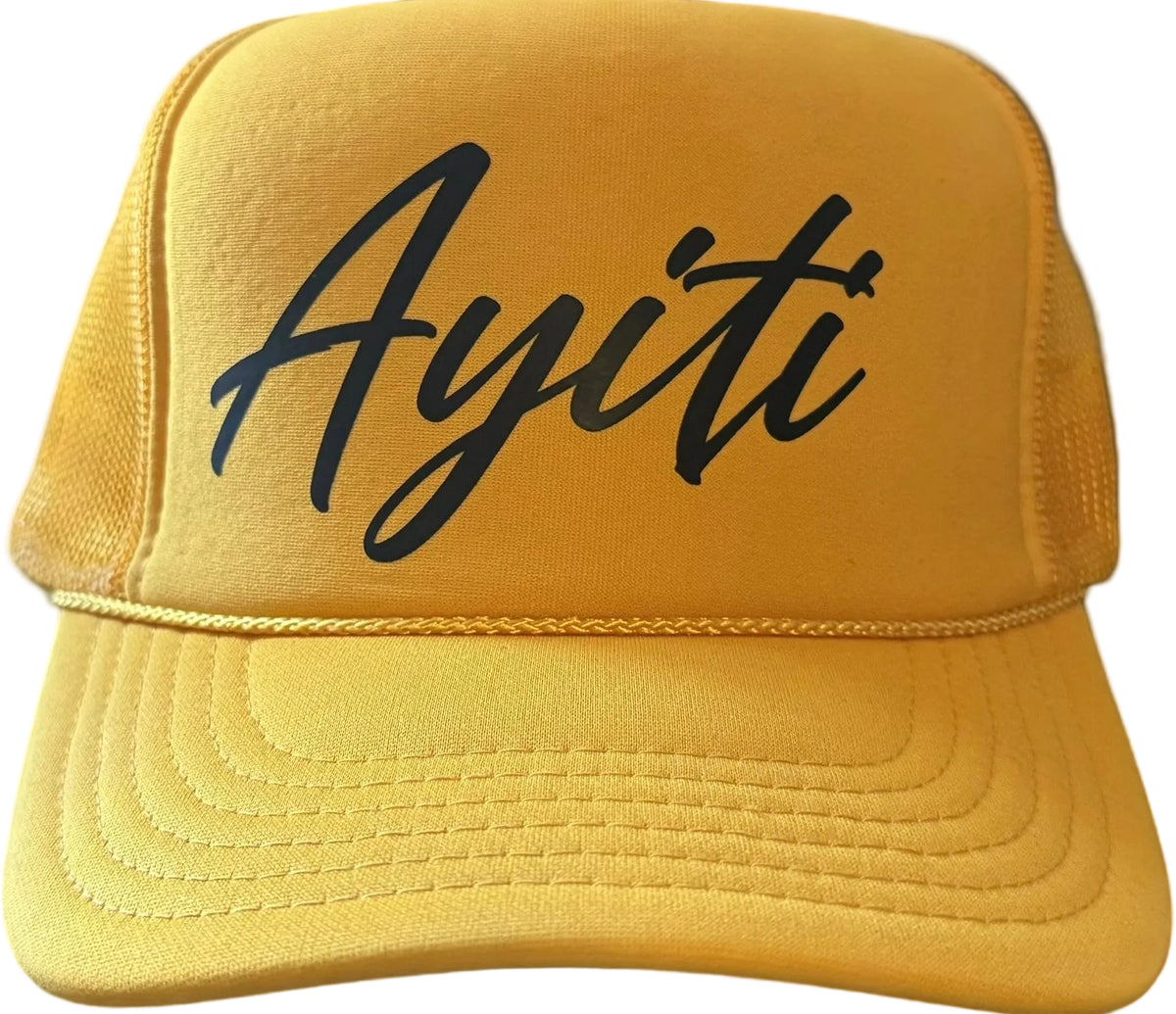The Gold Cursive Trucker